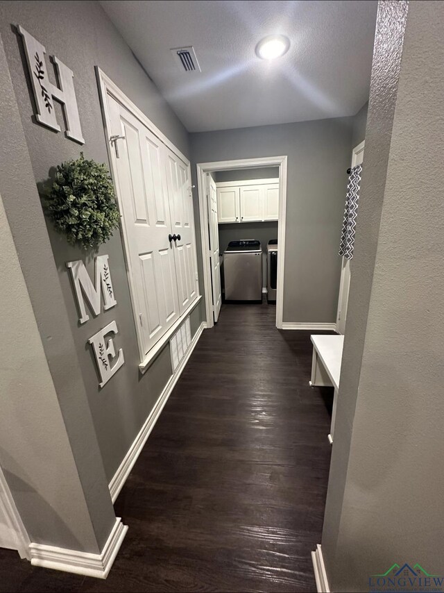 bathroom with hardwood / wood-style flooring, vanity, and toilet