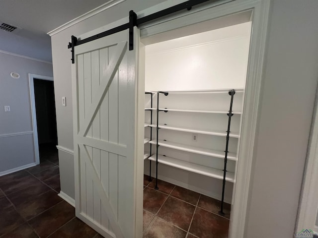 pantry featuring visible vents