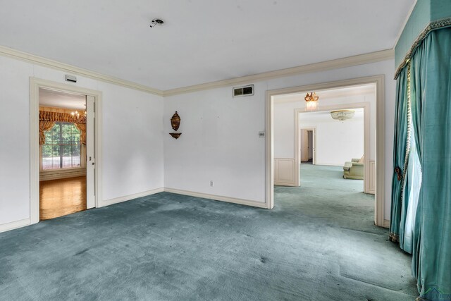 15 Covington Dr, Longview, TX 75602 - carpeted empty room with ornamental molding