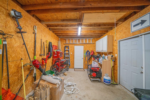 view of storage room