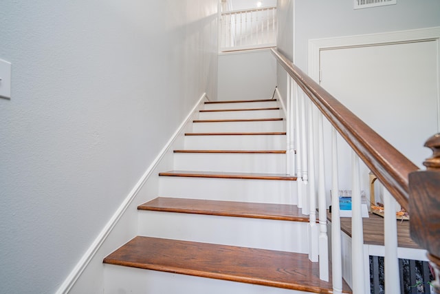 stairway with visible vents