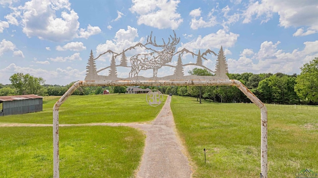 view of community with a lawn