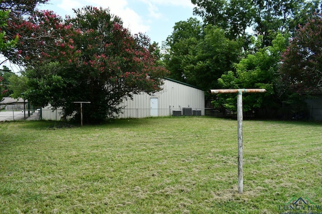 204 Mount Sylvan St, Lindale, TX 75771 - view of yard featuring a pole building and an outdoor structure