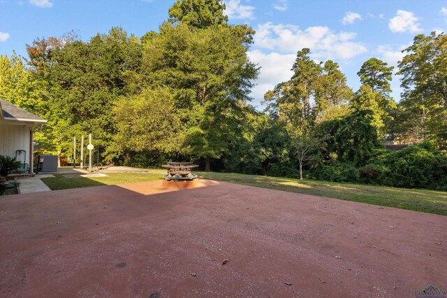 view of patio / terrace featuring central AC unit