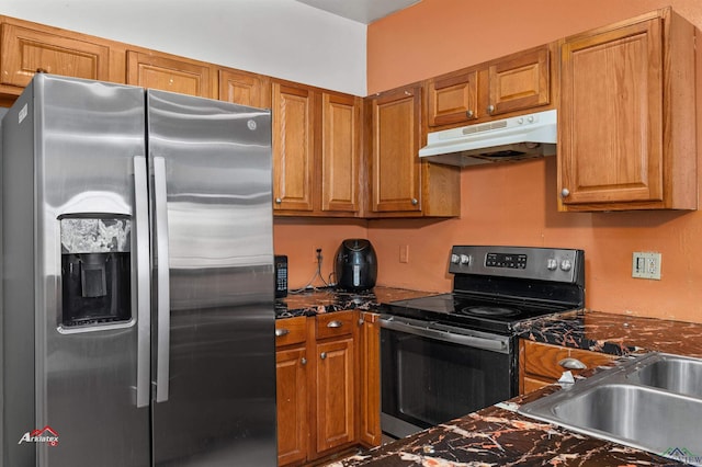 kitchen featuring sink and stainless steel appliances