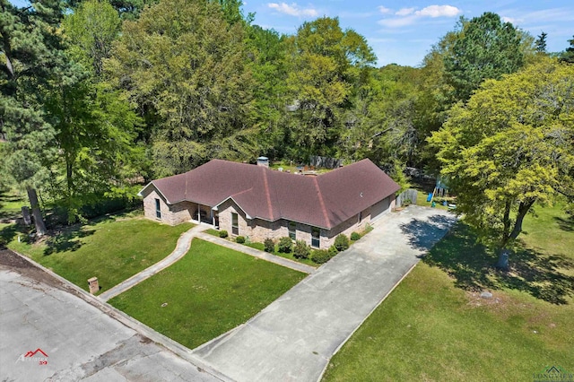 birds eye view of property