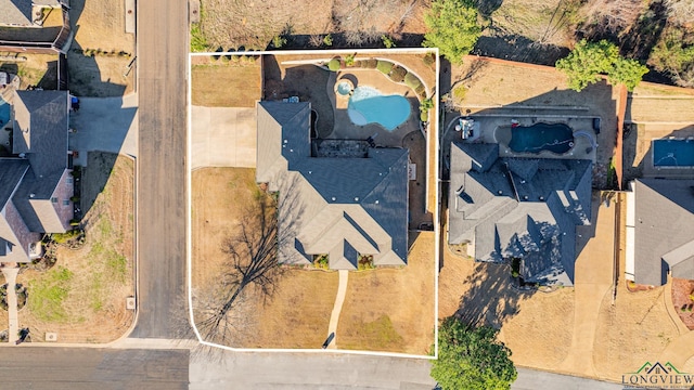 birds eye view of property