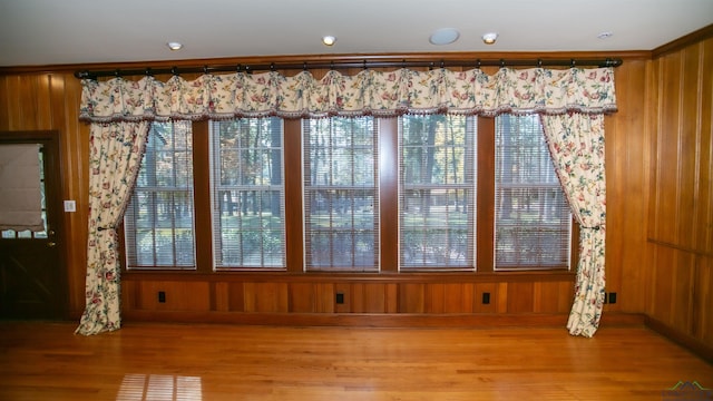 interior space featuring hardwood / wood-style floors