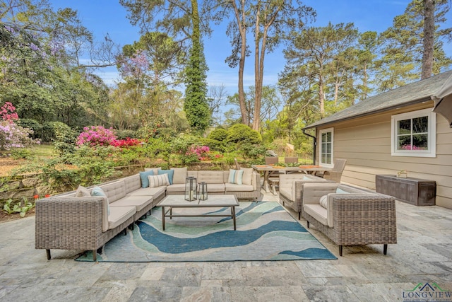 view of patio / terrace with outdoor lounge area