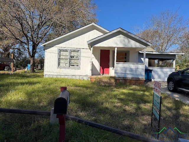 view of front of home with covered porch