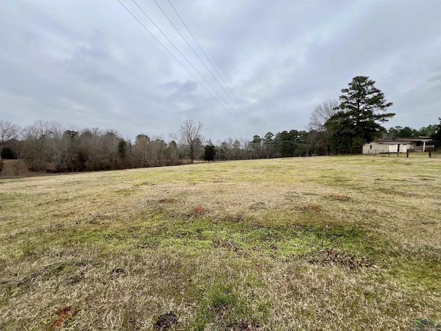 view of yard featuring a rural view