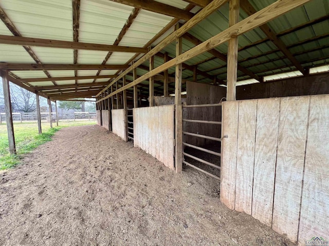 view of horse barn