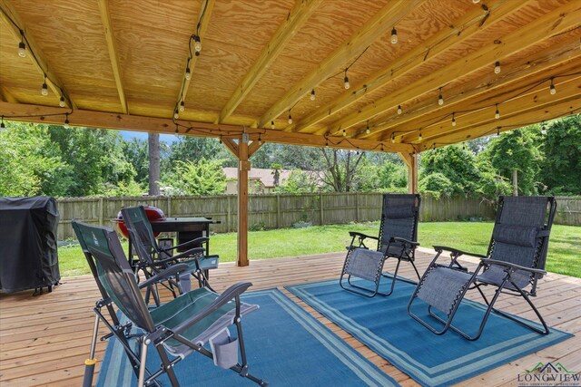 204 Delwood Dr, Longview, TX 75605 - deck featuring a grill