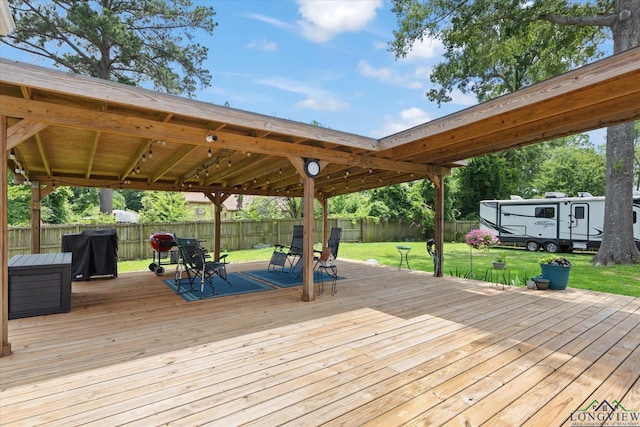 204 Delwood Dr, Longview, TX 75605 - deck with area for grilling