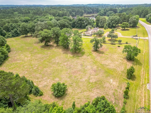 drone / aerial view with a rural view