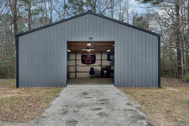 view of outdoor structure