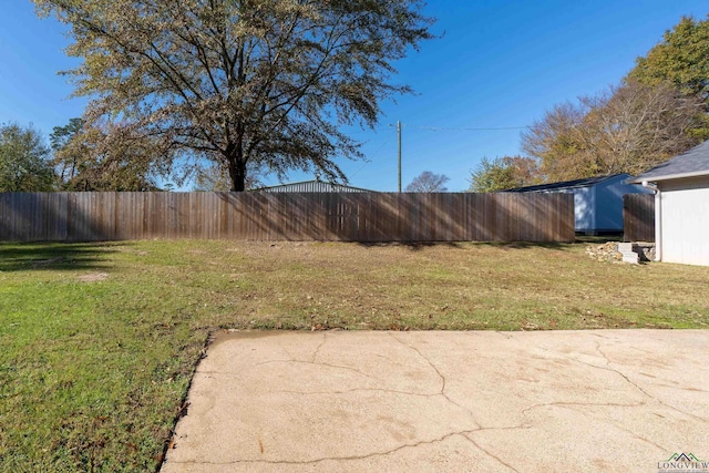 view of yard featuring a patio area