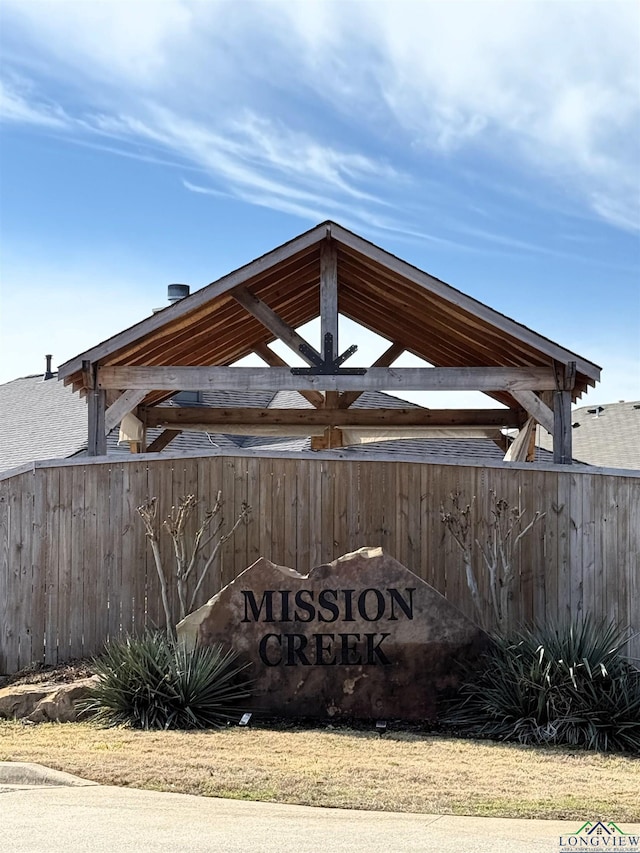 view of community / neighborhood sign