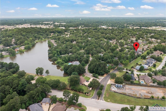 1312 Enchanted Ln, Longview, TX 75604 - aerial view of a large body of water