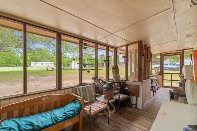 view of sunroom / solarium