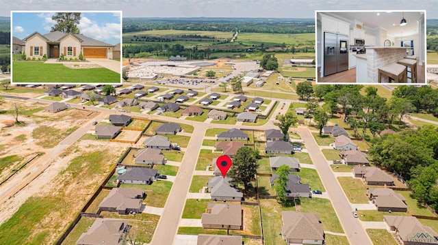 bird's eye view featuring a residential view