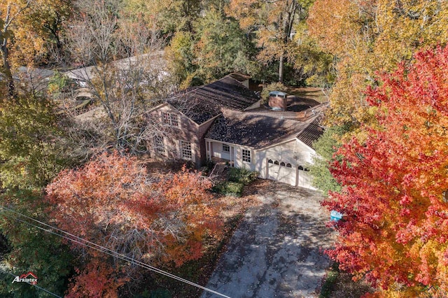 birds eye view of property