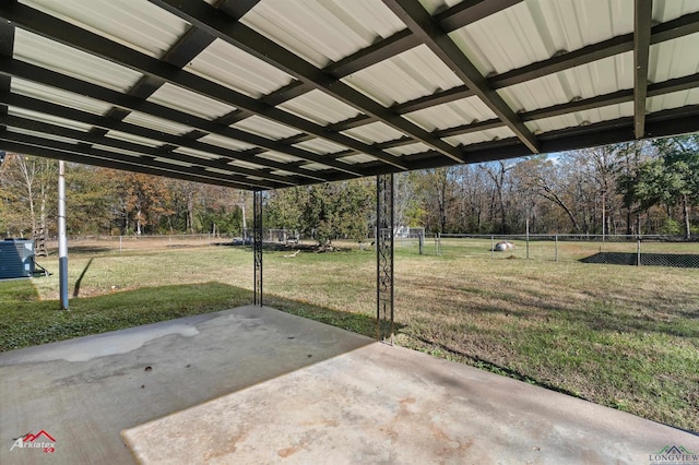 view of patio featuring central air condition unit