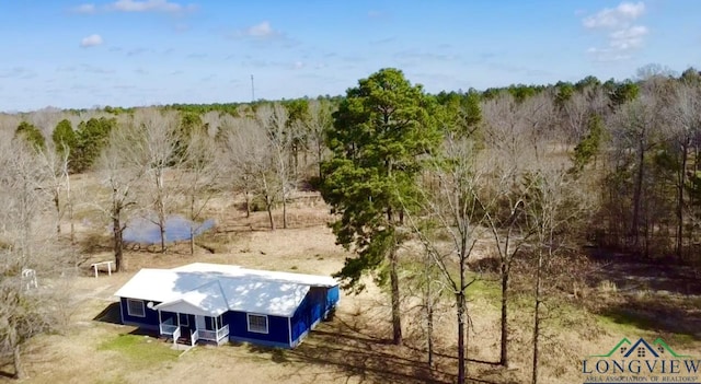 587 Floyd Evans Rd, Marshall, TX 75672 - bird's eye view featuring a view of trees