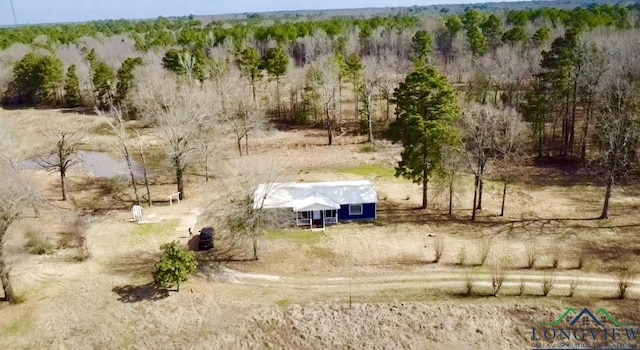 587 Floyd Evans Rd, Marshall, TX 75672 - birds eye view of property with a view of trees