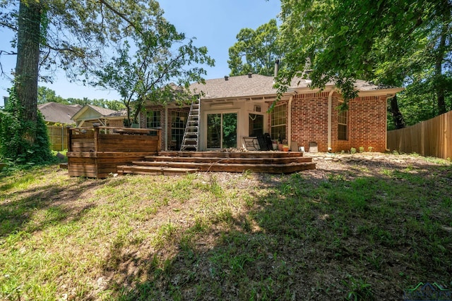 view of rear view of property