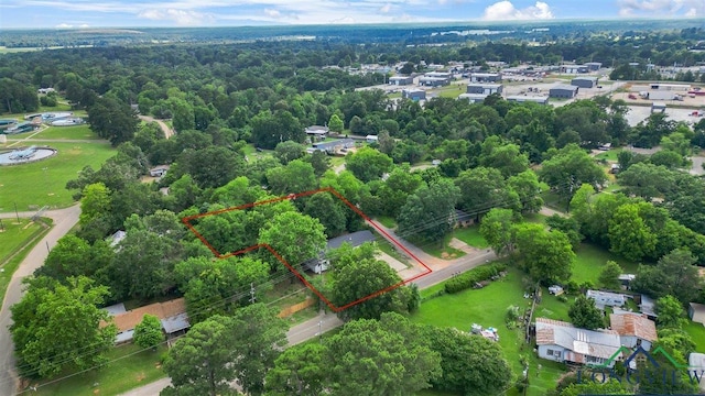 1012 Premier Rd, Longview, TX 75604 - aerial view of property's location featuring property parcel outlined