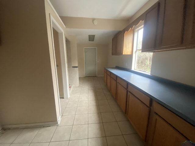 kitchen featuring light tile patterned floors