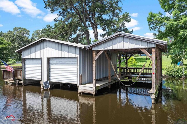 589 County Road 183, Carthage, TX 75633 - dock featuring a water view