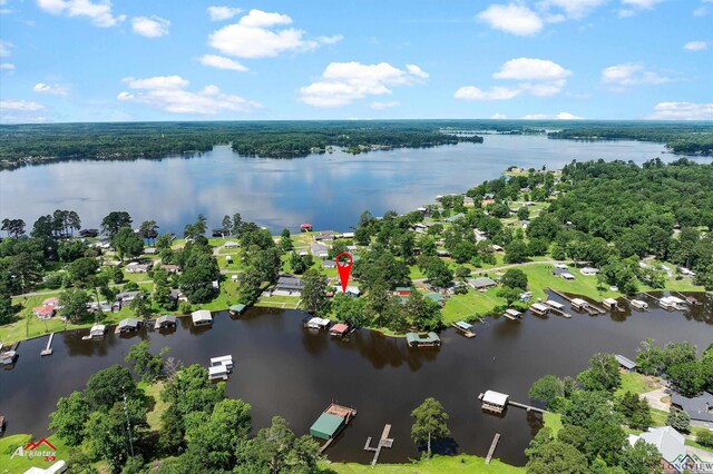 589 County Road 183, Carthage, TX 75633 - bird's eye view of a large body of water