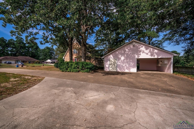 exterior space with an outdoor structure