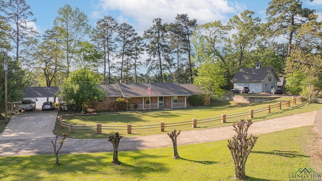 316 County Road 2750, Hughes Springs, TX 75656 - single story home featuring driveway