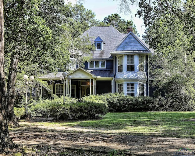 view of victorian home