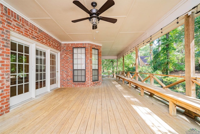 9211 Elm Tree Cir, Tyler, TX 75703 - deck with ceiling fan
