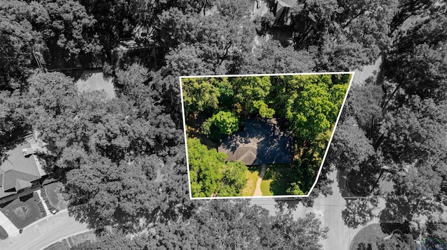9211 Elm Tree Cir, Tyler, TX 75703 - aerial view of property and surrounding area featuring property parcel outlined