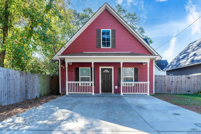 bungalow-style house with a porch