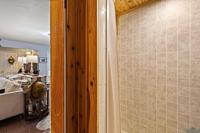 bathroom featuring tile patterned flooring