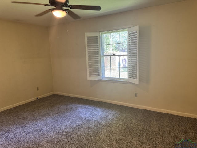 3 Ramblewood Dr, Longview, TX 75605 - unfurnished room featuring carpet flooring, baseboards, and ceiling fan