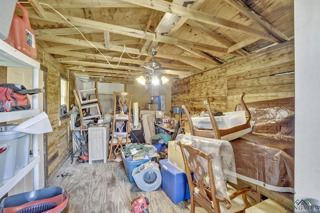 212 W W Ctr, White Oak, TX 75693 - storage area featuring ceiling fan