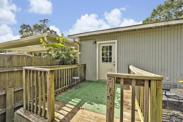 212 W W Ctr, White Oak, TX 75693 - view of wooden terrace