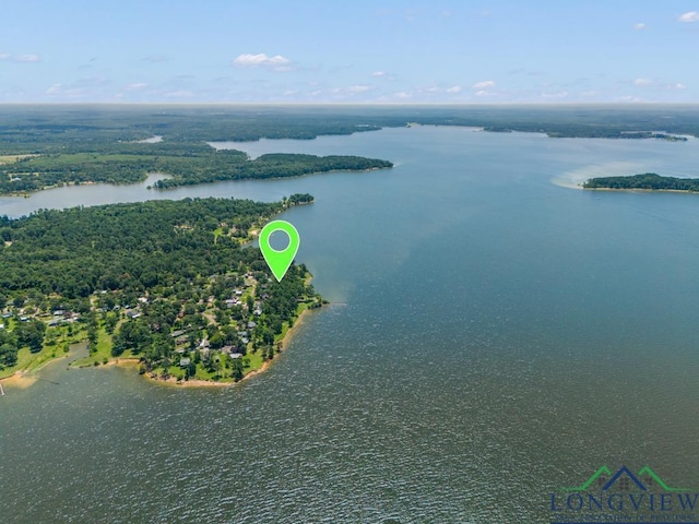 263 Crestwood Loop, Avinger, TX 75630 - drone / aerial view of a nearby body of water