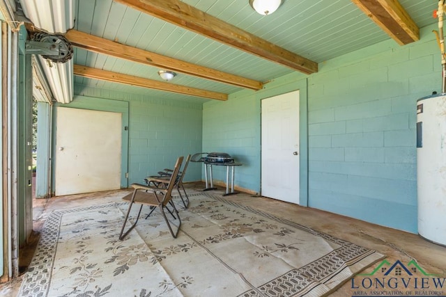 263 Crestwood Loop, Avinger, TX 75630 - view of patio featuring electric water heater
