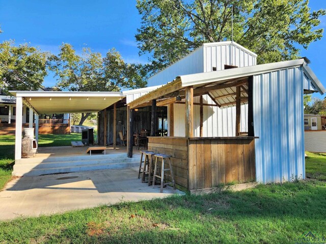 view of horse barn