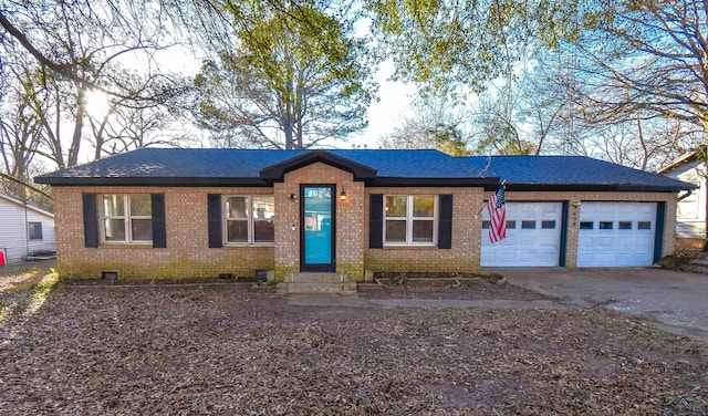 ranch-style house with a garage