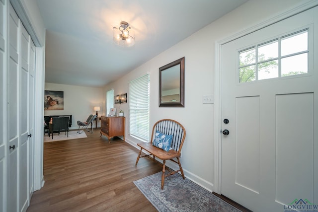 114 Fairview Dr, Longview, TX 75604 - entryway with wood finished floors and baseboards