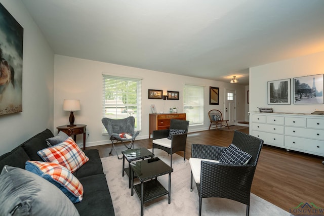 114 Fairview Dr, Longview, TX 75604 - living room featuring wood finished floors and baseboards